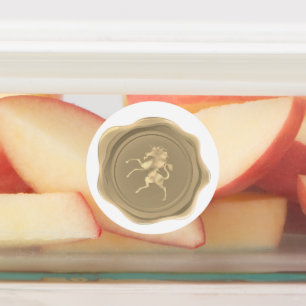 Golden Unicorn Imitate Wax Siegel Gefallen Etiketten