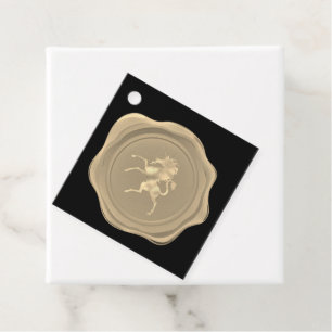 Golden Unicorn Imitate Wax Siegel Geschenkanhänger
