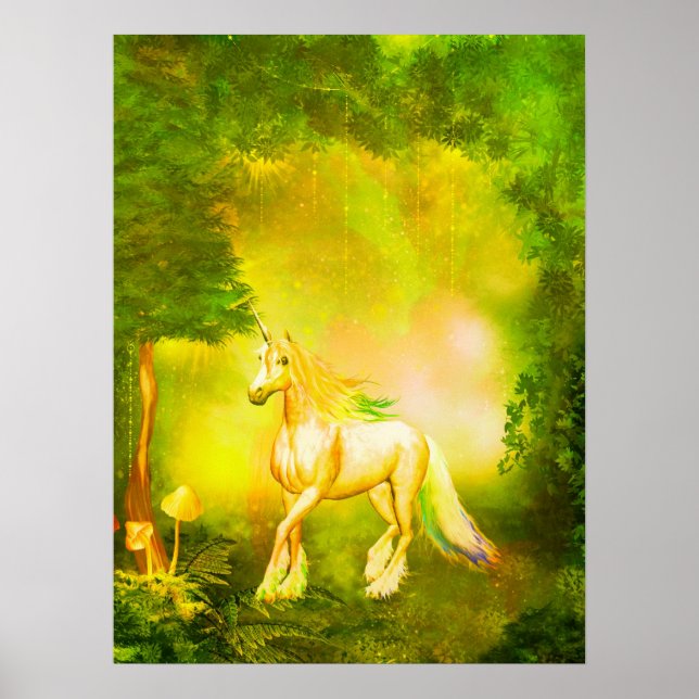 Golden Unicorn Poster (Vorne)