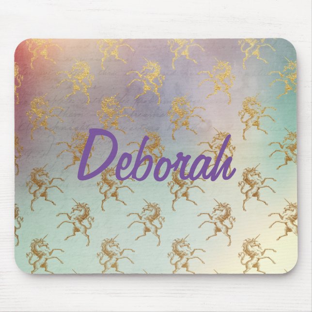 Golden Unicorns Mousepad (Vorne)