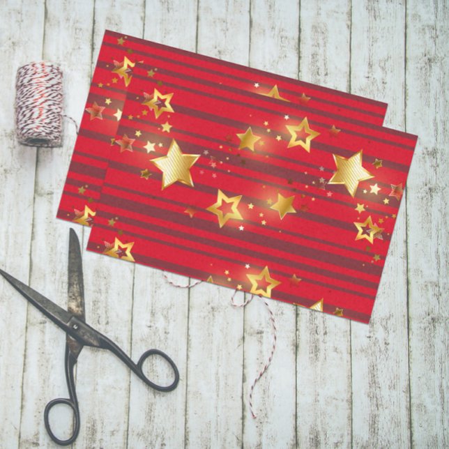 Golden US Flagge Frohe Weihnachten Seidenpapier (Von Creator hochgeladen)