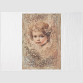 Golden Valentine Angel Seidenpapier