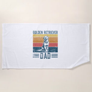 Golden Vater Dog - Vintag Golden Retriever Vater Strandtuch