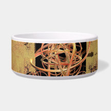 Golden Veranglement Keramik Pet Bowl