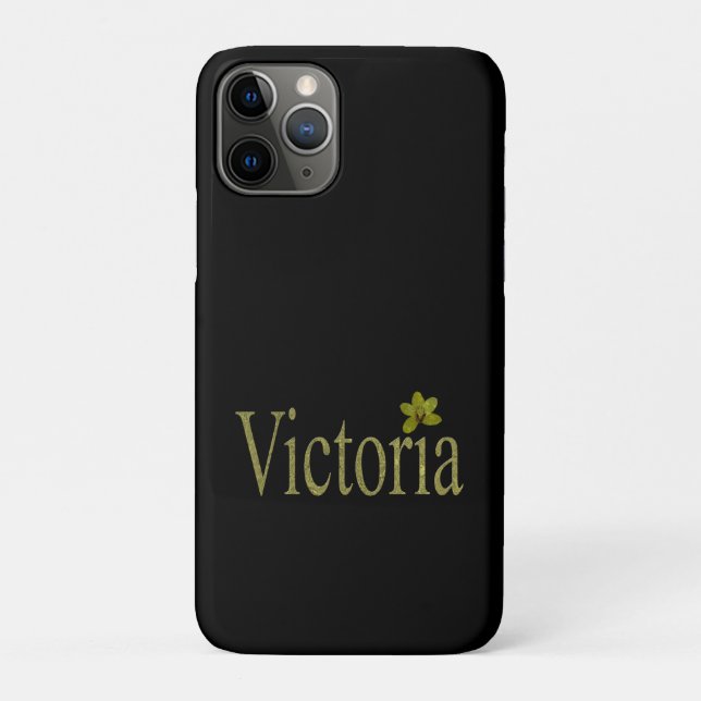 Golden Victoria Name, Case-Mate iPhone Case (Rückseite)