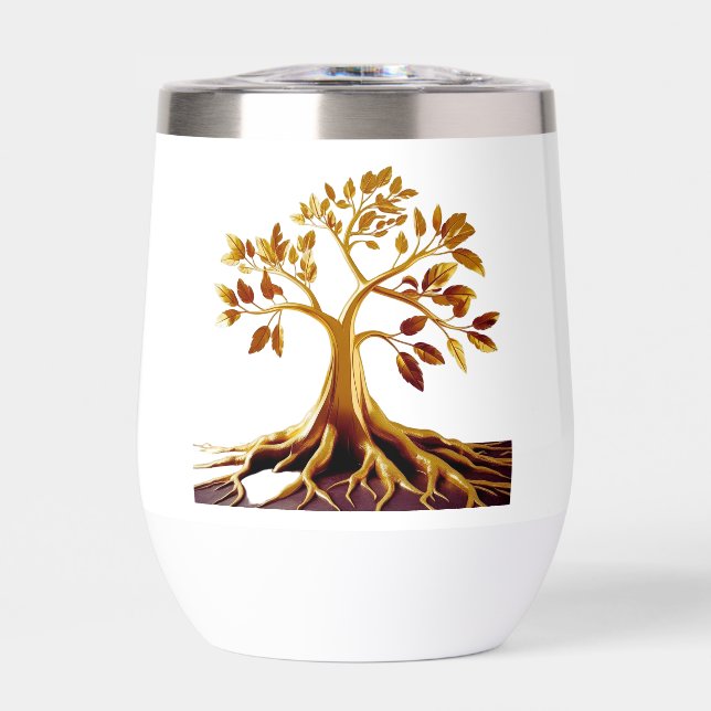 Golden Vine Wine Tumbler (Vorderseite)