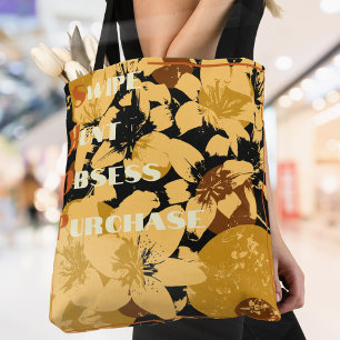 Golden Vintag Floral Muster Shopping