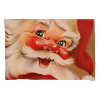 Golden Vintag Santa Clubs Kissenbezug