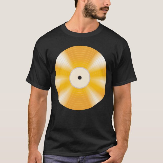 golden vinyl record friend T-Shirt (Vorderseite)