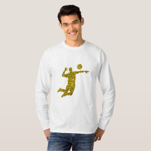 Golden Volleyball Long Sleeve T - Shirt