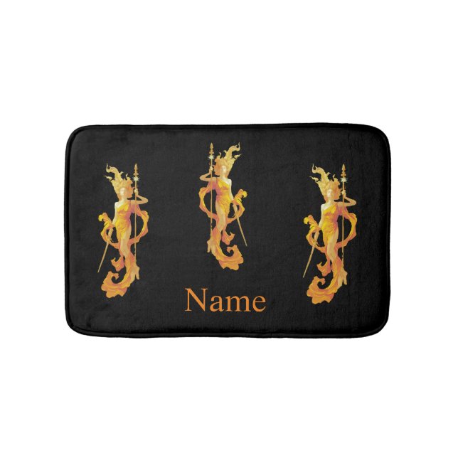 Golden Warrior Goddess Thunder_Cove Badematte (Vorderseite)