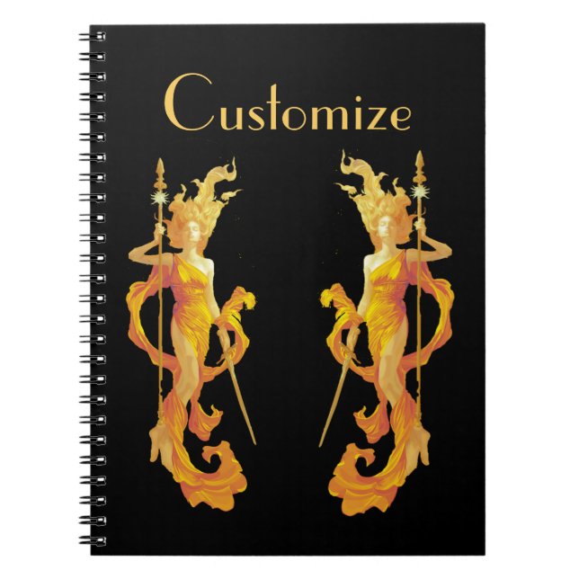 Golden Warrior Goddess Thunder_Cove Notizblock (Vorderseite)