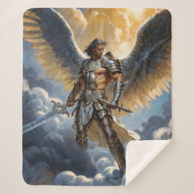 Golden Warrior of Heaven Archangel Michael Sherpadecke (Vorderseite)