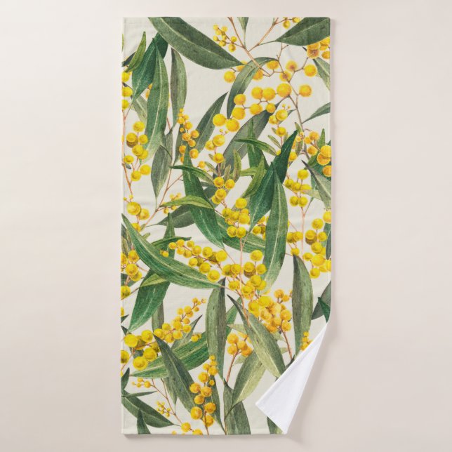 Golden Wattle (Acacia pycnantha) Badehandtuch (Badehandtuch)