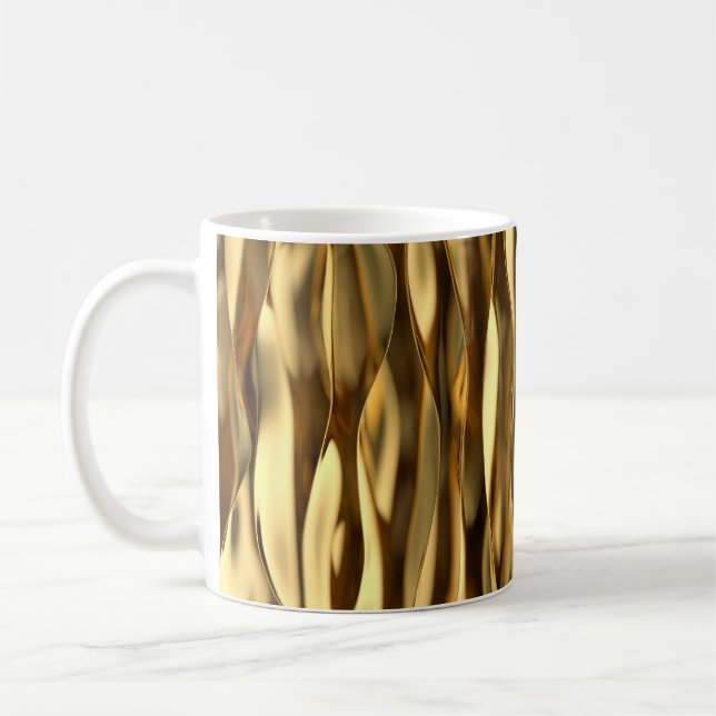Golden Wave 3D Render. Kaffeetasse (Links)