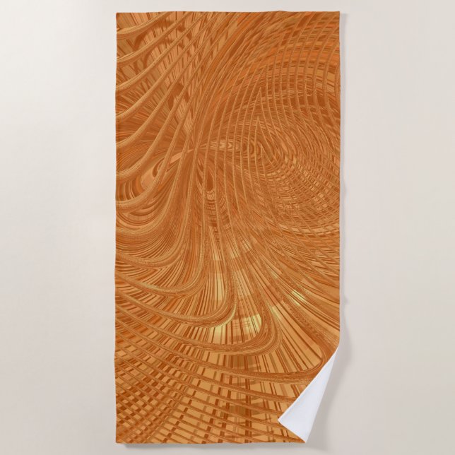 Golden Waves Strandtuch (Vorderseite)