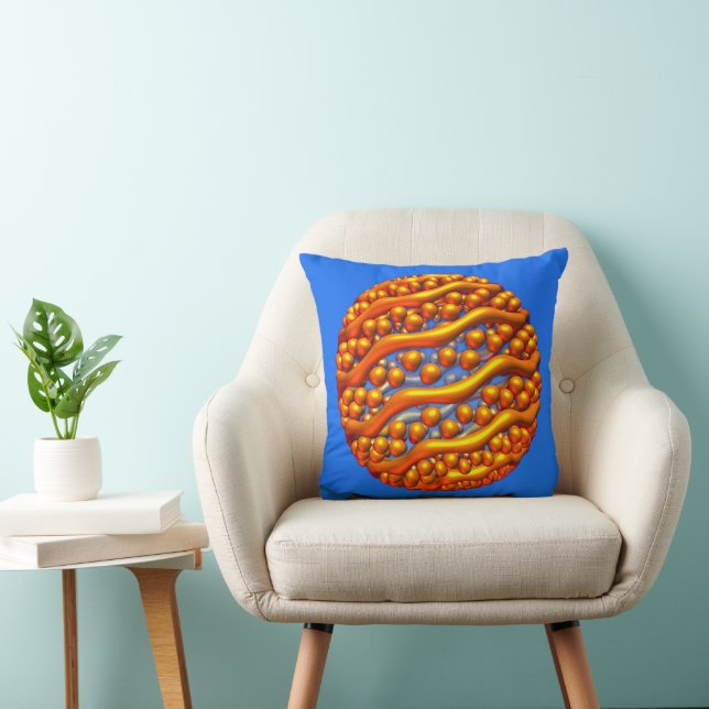 Golden Waves Throw Kissen (Stuhl )