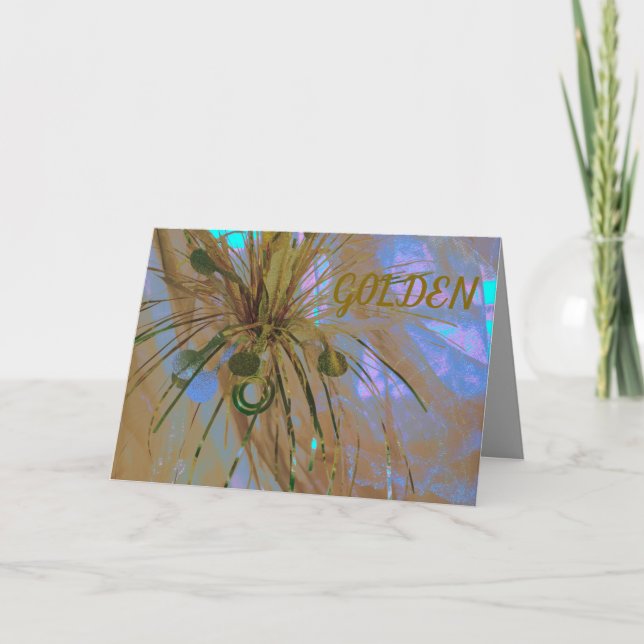 Golden Wedding Jubiläum Einladung 50 Jahre Karte (Vorderseite)