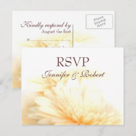 Golden Wedding RSVP Postcard Einladungspostkarte