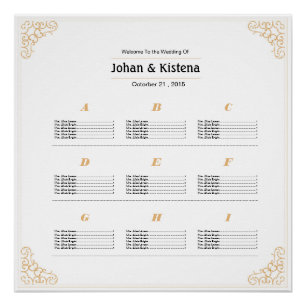 Golden Wedding Seekarten Poster