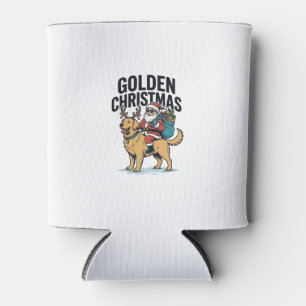 Golden Weihnachten Santa Reitet Retriever Shirt De Dosenkühler
