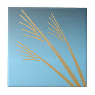 Golden Wheat Harvest Dawn Frieze Pattern Fliese