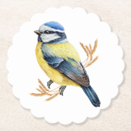 Golden Wheat und Blue Tit Untersetzer