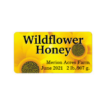 Golden Wildblume Honey Jar