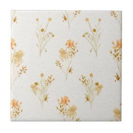 Golden Wildblumen Speckle Keramik Tile Fliese