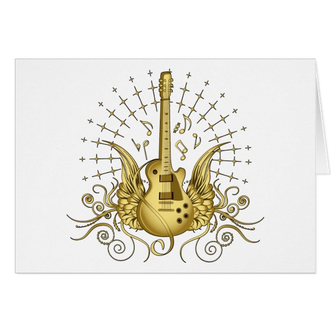 Golden Winged Guitar (Vorderseite (Horizontal))