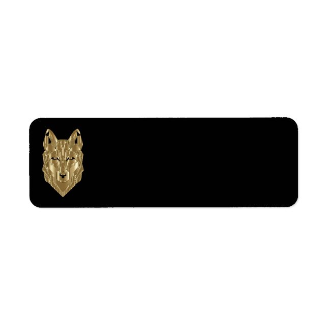 Golden Wolf Address Labels (Vorne)