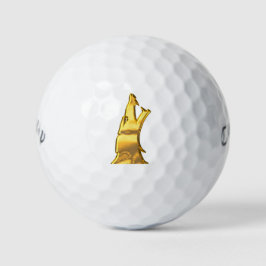 Golden Wolf Head Callaway Warbird Golfbälle 12 pk