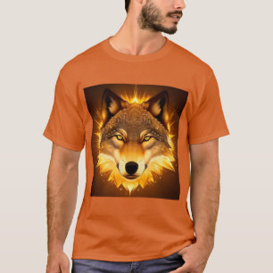 🐺 Golden Wolf Radiant Energy Mythic Design ✨ beco T-Shirt