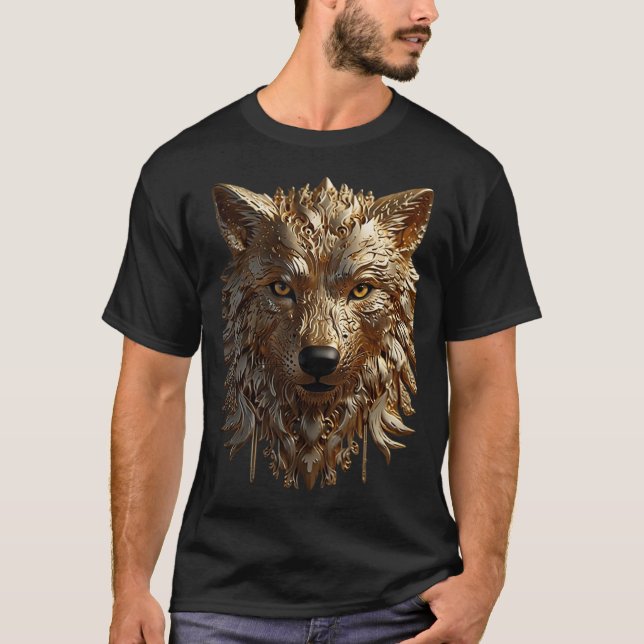 Golden Wolf T-Shirt (Vorderseite)