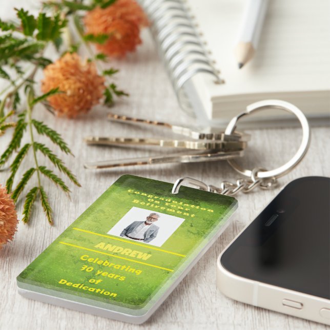 Golden Years Keepake Acrylic Schlüsselanhänger (Vorderseite rechts)