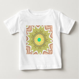 Golden Yellow African Ethnic Stammemuster Art Baby T-shirt