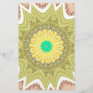 gOLDEN YELLOW Afrikanisches Stammesmuster Briefpapier