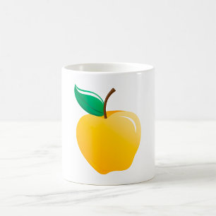Golden Yellow Apfel Kaffeetasse