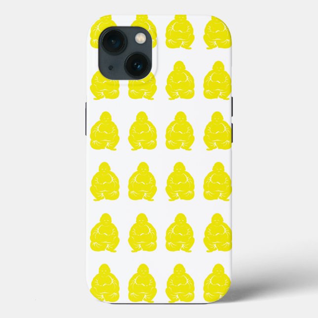 Golden Yellow Asian Moods Buddah Boys Case-Mate iPhone Hülle (Rückseite)