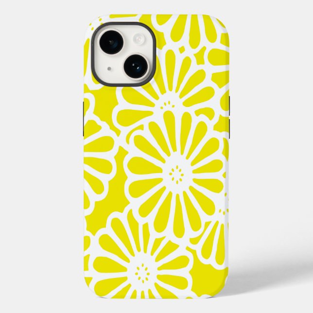 Golden Yellow Asian Moods Floral Case-Mate iPhone Hülle (Rückseite)