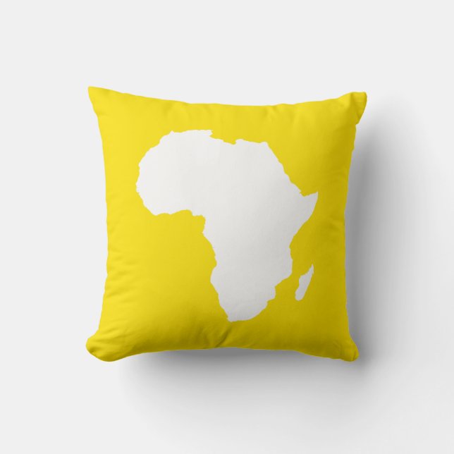Golden Yellow Audacious Africa Kissen (Vorderseite)