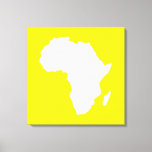 Golden Yellow Audacious Africa Leinwanddruck<br><div class="desc">Afrika kartografiert Kontur in Weiß mit Kontrastfarben in Emporio Moffas "Safari"-Palette,  inspiriert durch die wagemutige Abenteuerlust und Wildnis des Kontinents.</div>