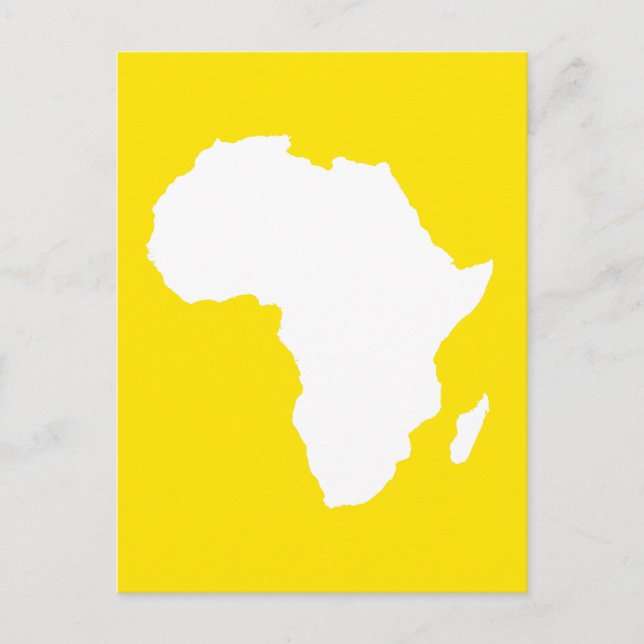 Golden Yellow Audacious Africa Postkarte (Vorderseite)