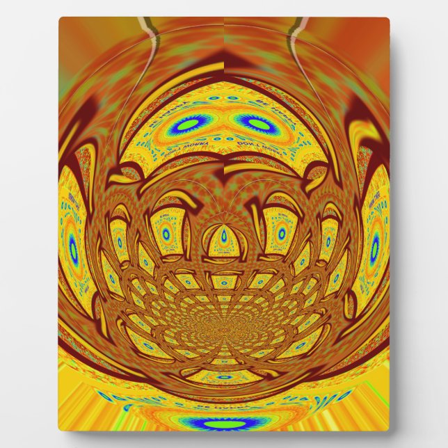 Golden Yellow Baseball Handschuh Kunst, Dichtung u Fotoplatte (Vorderseite)