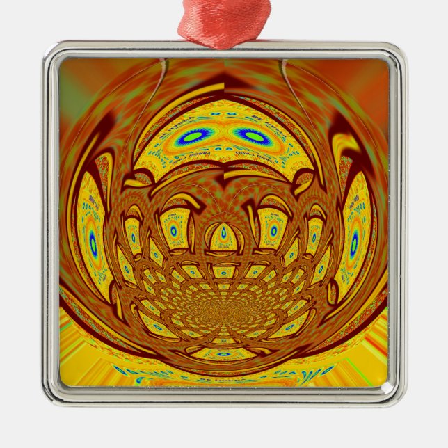 Golden Yellow Baseball Handschuh Kunst, Dichtung u Ornament Aus Metall (Vorne)