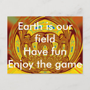 Golden Yellow Baseball Handschuh Kunst, Dichtung u Postkarte