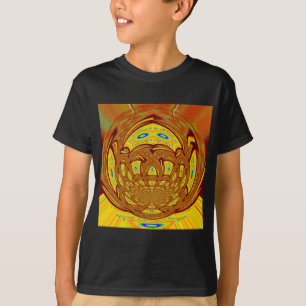Golden Yellow Baseball Handschuh Kunst, Dichtung u T-Shirt