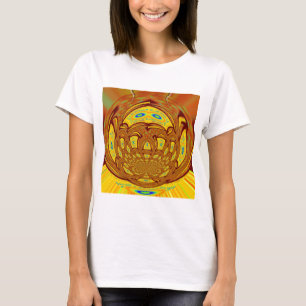 Golden-Yellow-Baseballhandschuh-Kunstposter T-Shirt