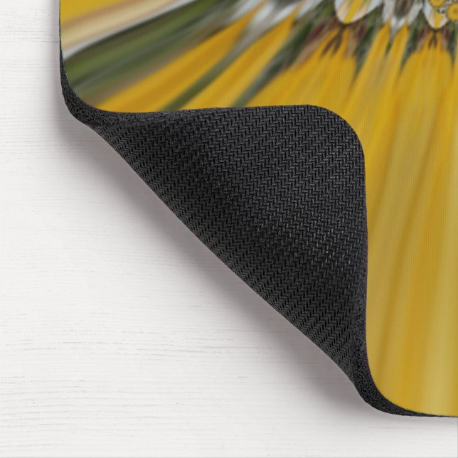 Golden Yellow Blume Design Art Mousepad (Ecke)
