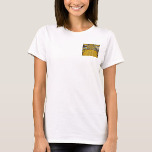 Golden Yellow Blume Design Art T-Shirt